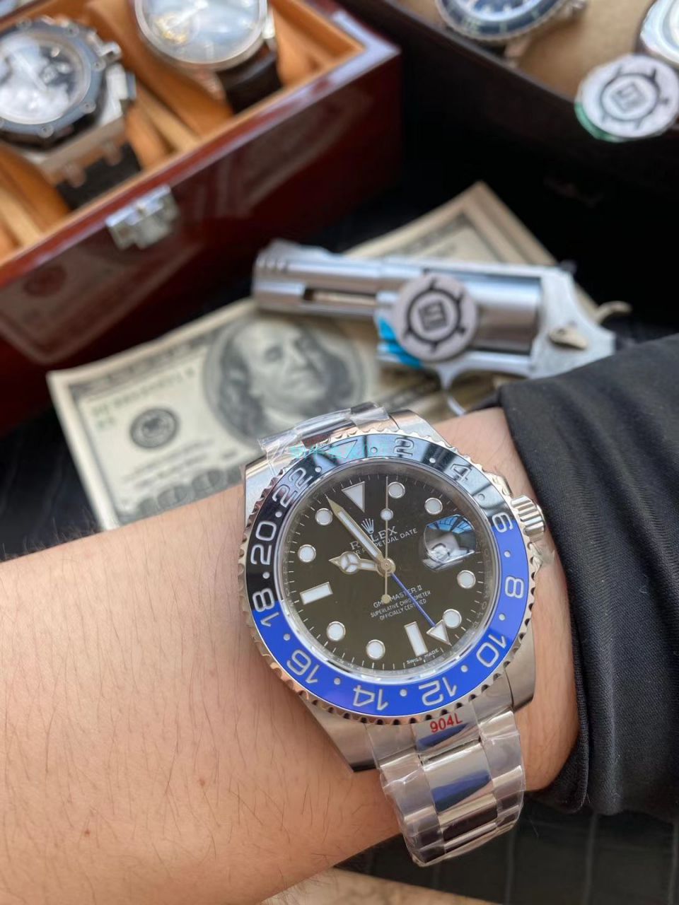 V9厂官网劳力士格林尼治型II系列116710BLNR-78200腕表(可乐圈) / R603