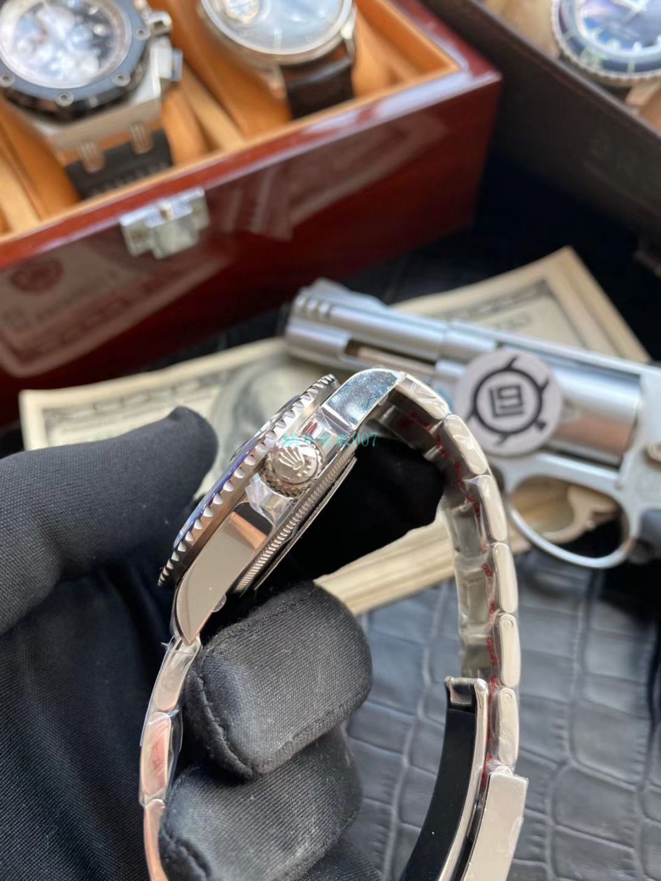 V9厂高劳力士格林尼治型II系列116710LN-78200腕表(绿针) / R605