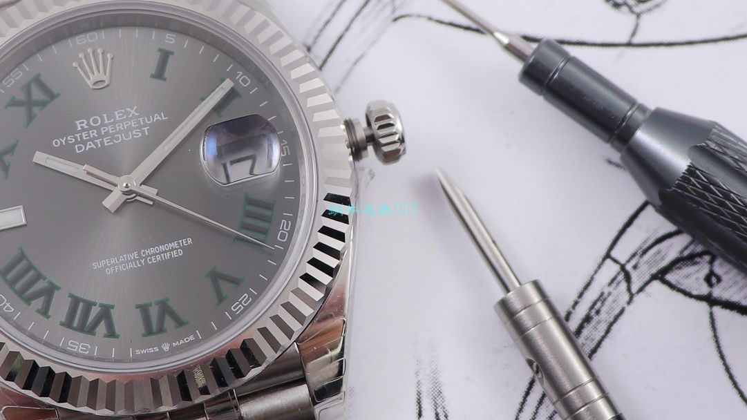 RE厂劳力士日志型系列m126334-0022绿萝腕表 / R607