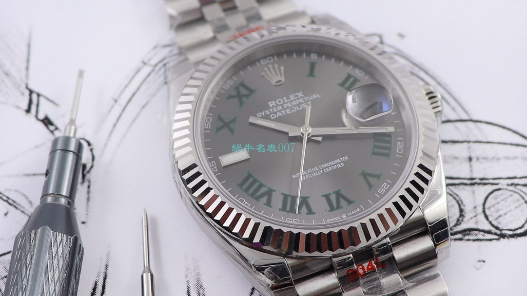 RE厂劳力士日志型系列m126334-0022绿萝腕表 / R607