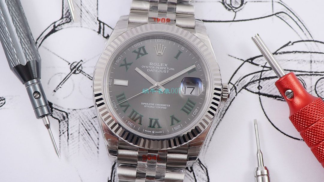 RE厂劳力士日志型系列m126334-0022绿萝腕表 / R607