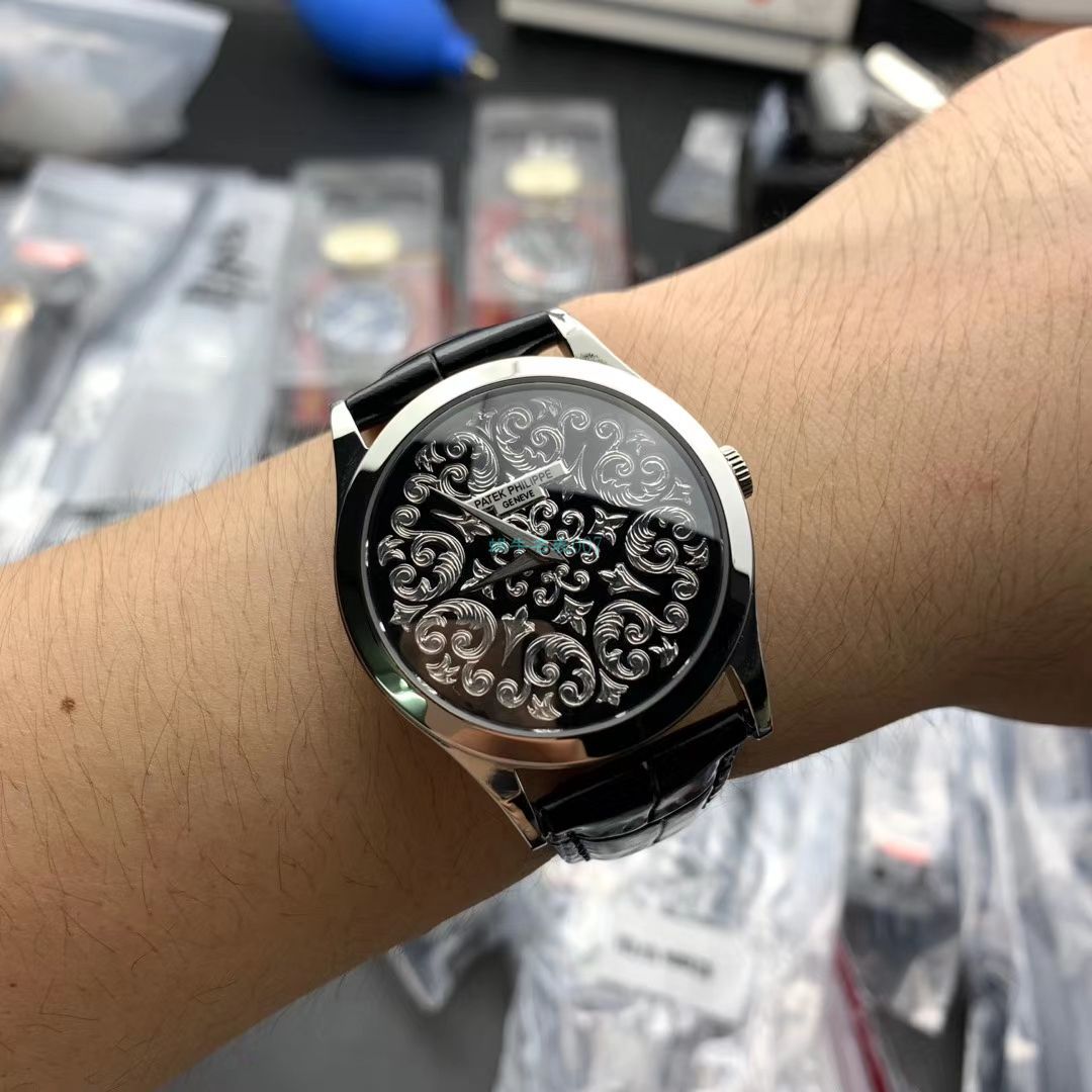 FL厂百达翡丽古典表系列5088/100P-001雕花腕表 / BD293