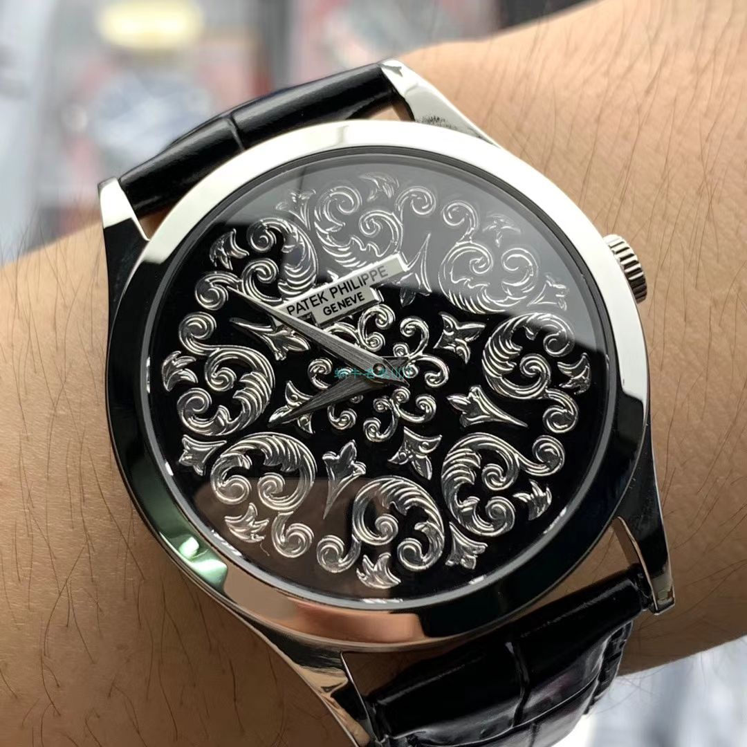 FL厂百达翡丽古典表系列5088/100P-001雕花腕表 / BD293