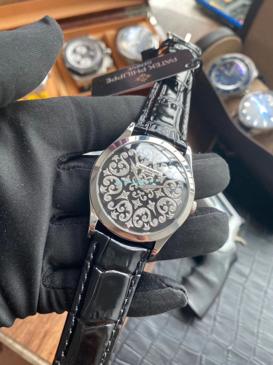 FL厂百达翡丽古典表系列5088/100P-001雕花腕表 / BD293