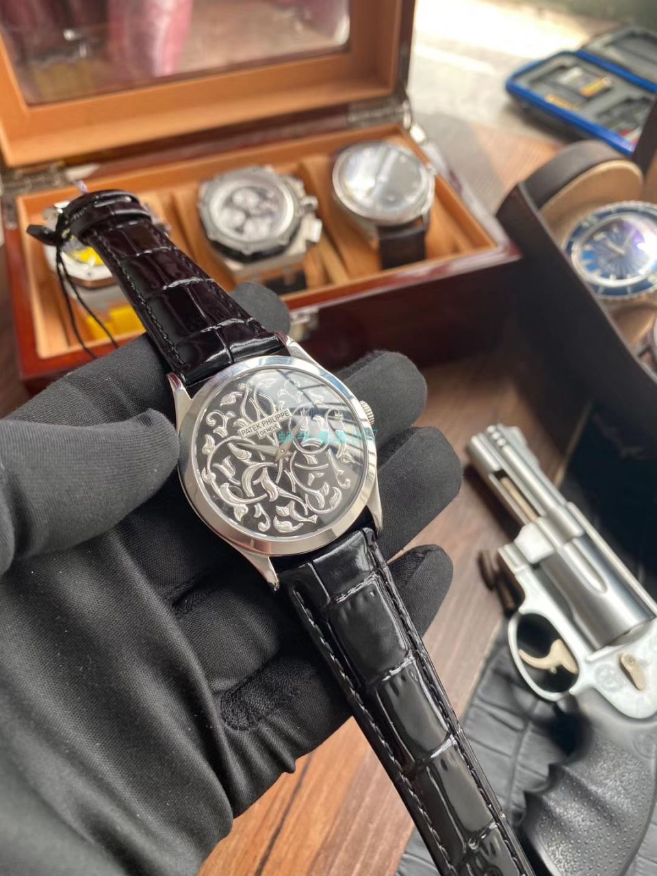 FL厂百达翡丽古典表系列5088/100P-001雕花腕表 / BD293