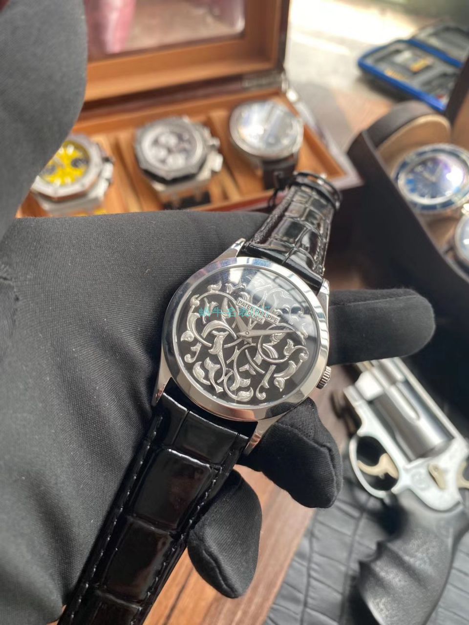 FL厂百达翡丽古典表系列5088/100P-001雕花腕表 / BD293