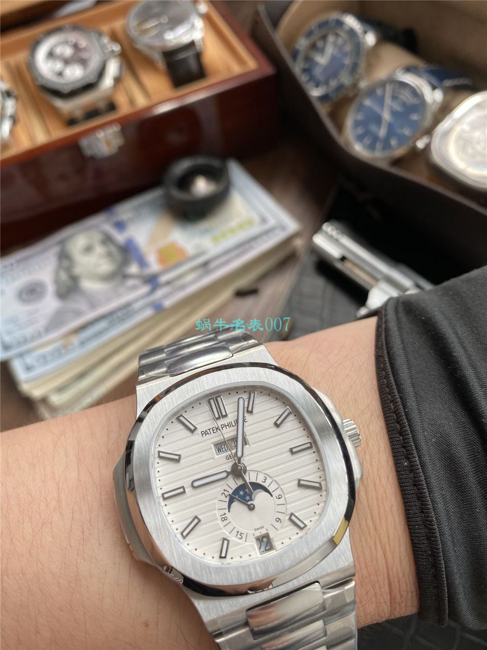 视频评测V9厂百达翡丽鹦鹉螺5726/1A-014，5726/1A-010，5726/1A-001手表 / BD308