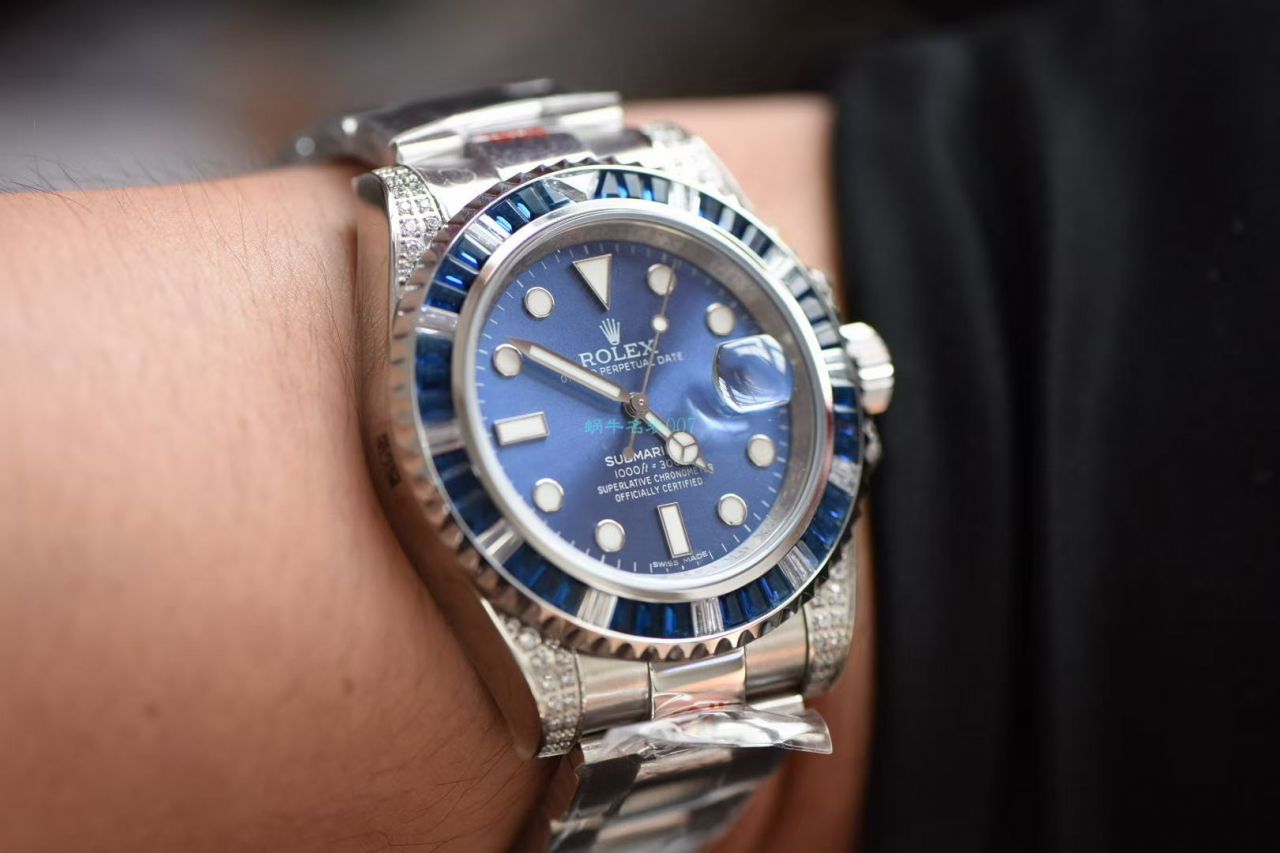GM厂劳力士罗志祥同款后钻蓝钻鬼 / R618