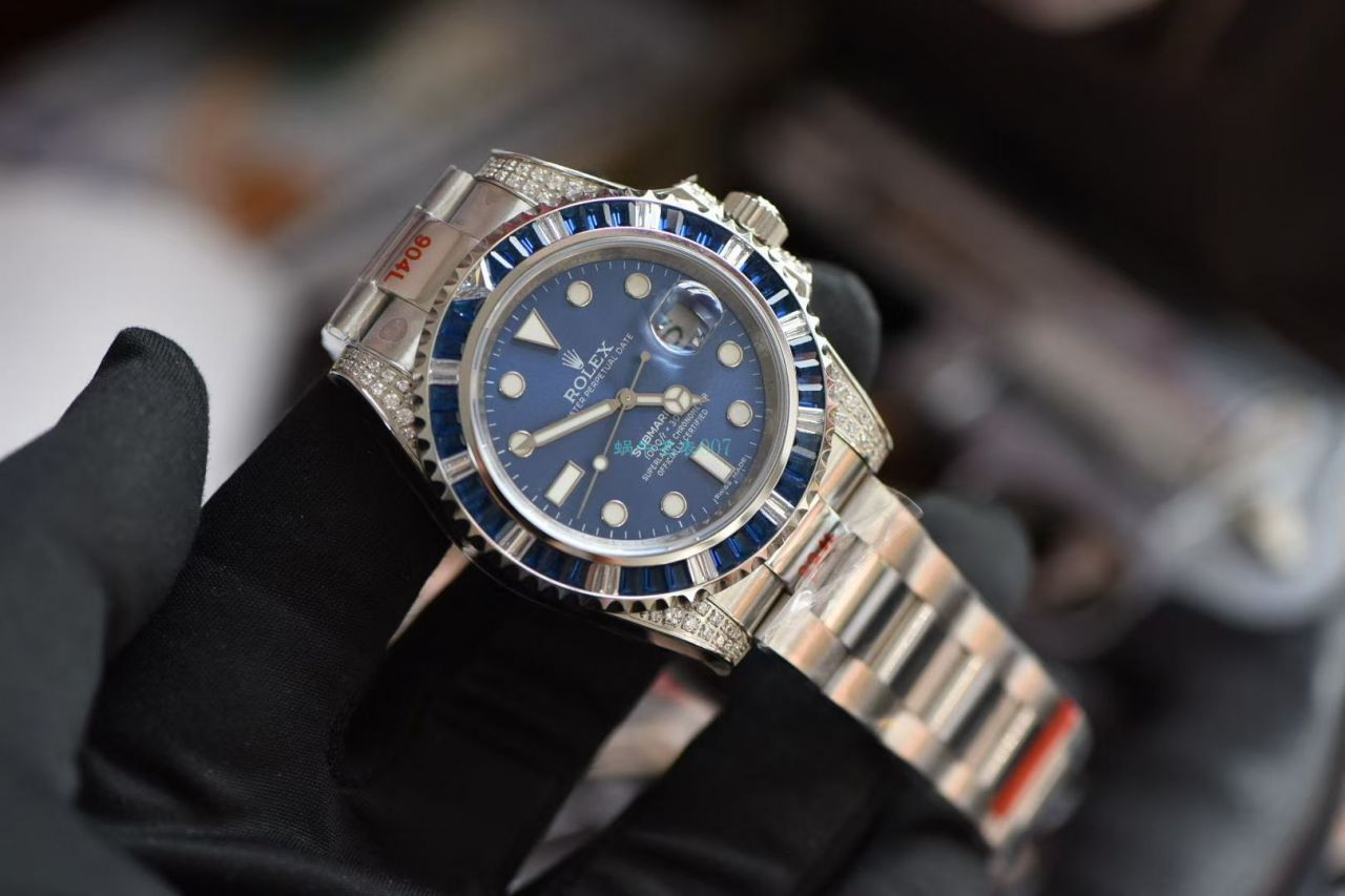 GM厂劳力士罗志祥同款后钻蓝钻鬼 / R618