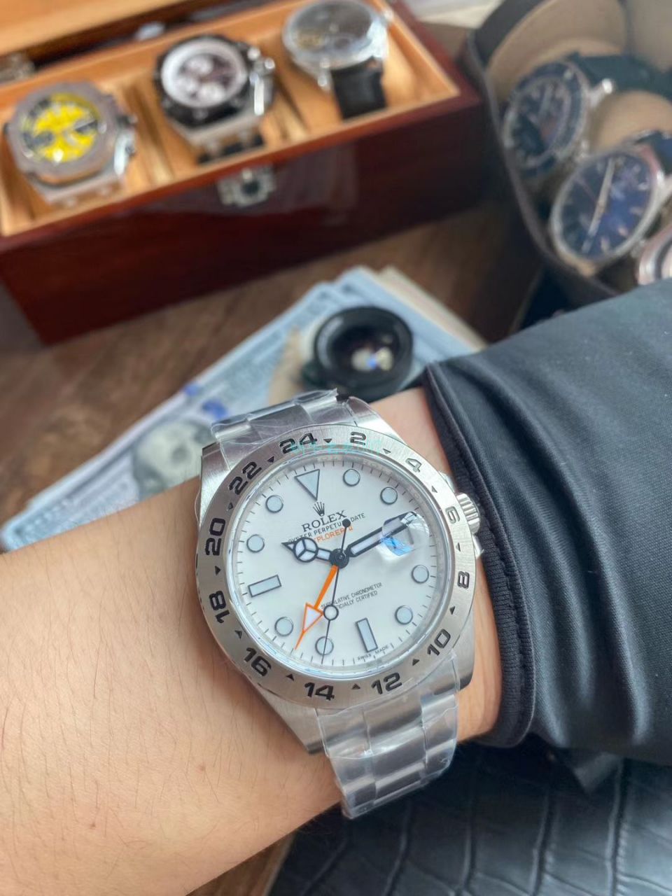 劳力士探险家型系列m216570-0001 白盘腕表  N厂探险家二代超级3187自动机械机芯   / R316