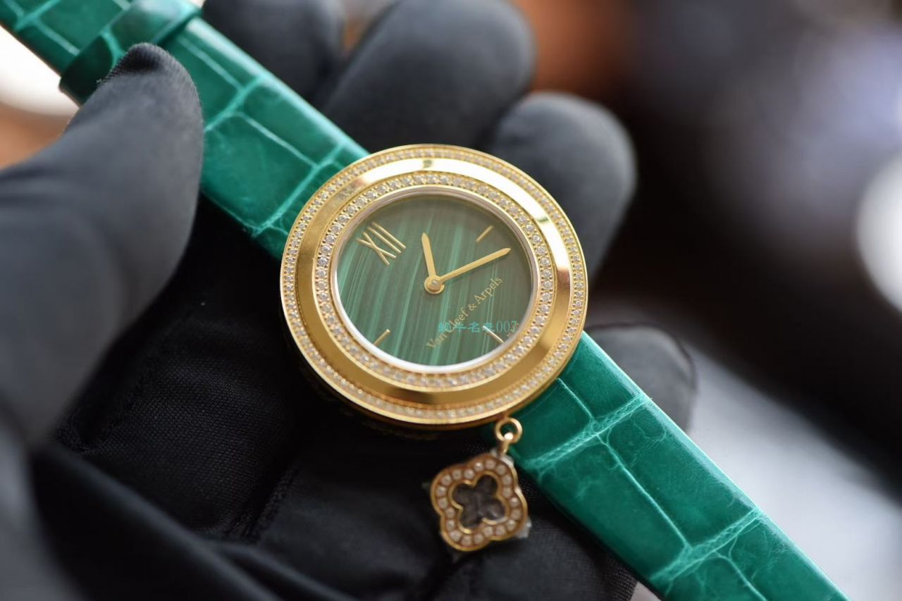 视频评测BV厂女士手表梵克雅宝CHARMS四叶草VCARO8NR00腕表 / VA011