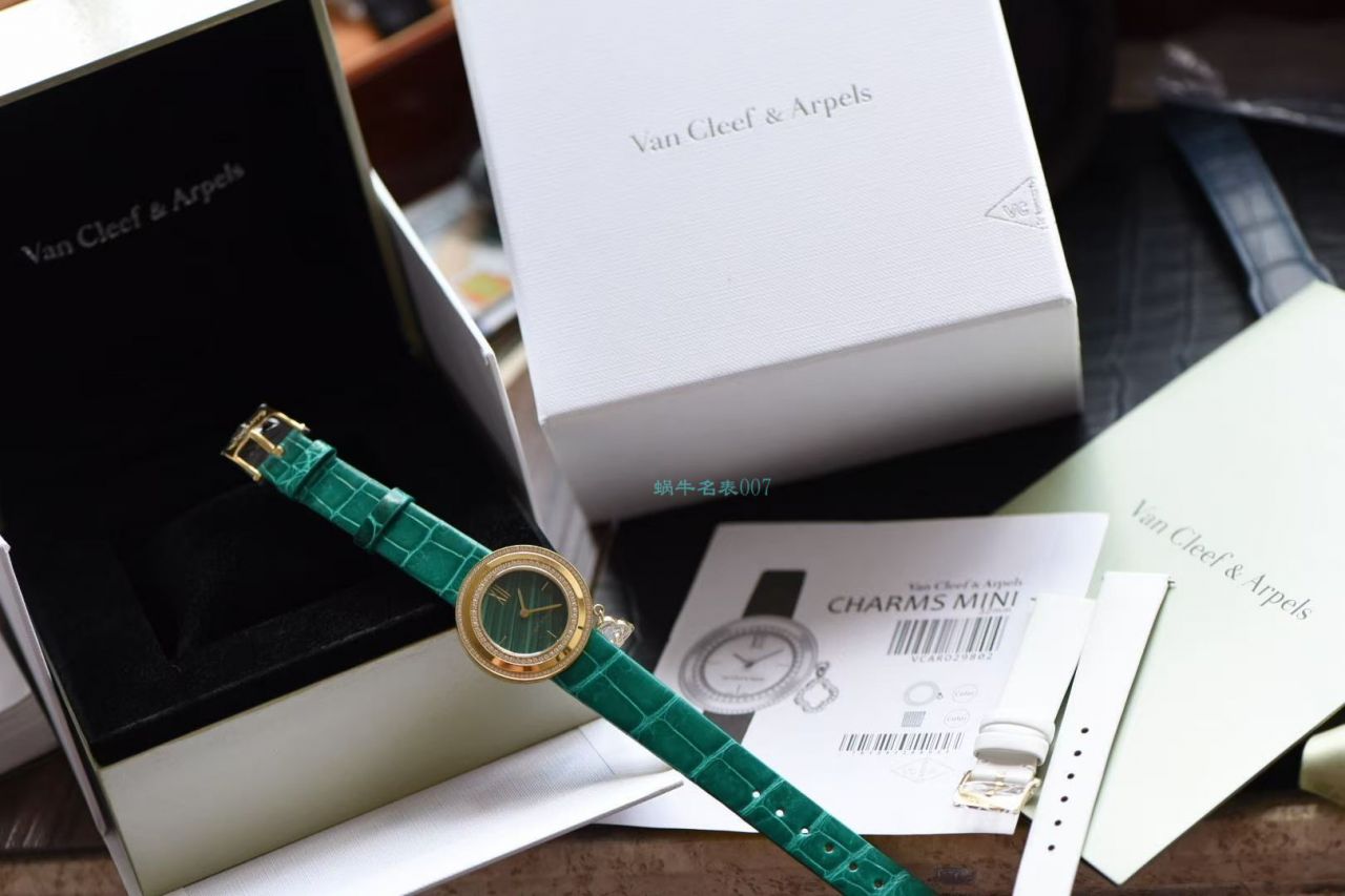 视频评测BV厂女士手表梵克雅宝CHARMS四叶草VCARO8NR00腕表 / VA011