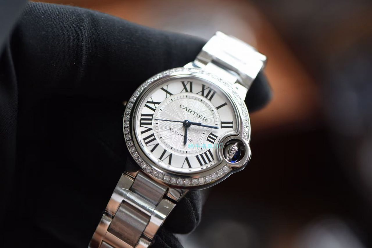   后加工高端定制真钻  卡地亚蓝气球系列33毫米W4BB0016女士腕表   / K301B