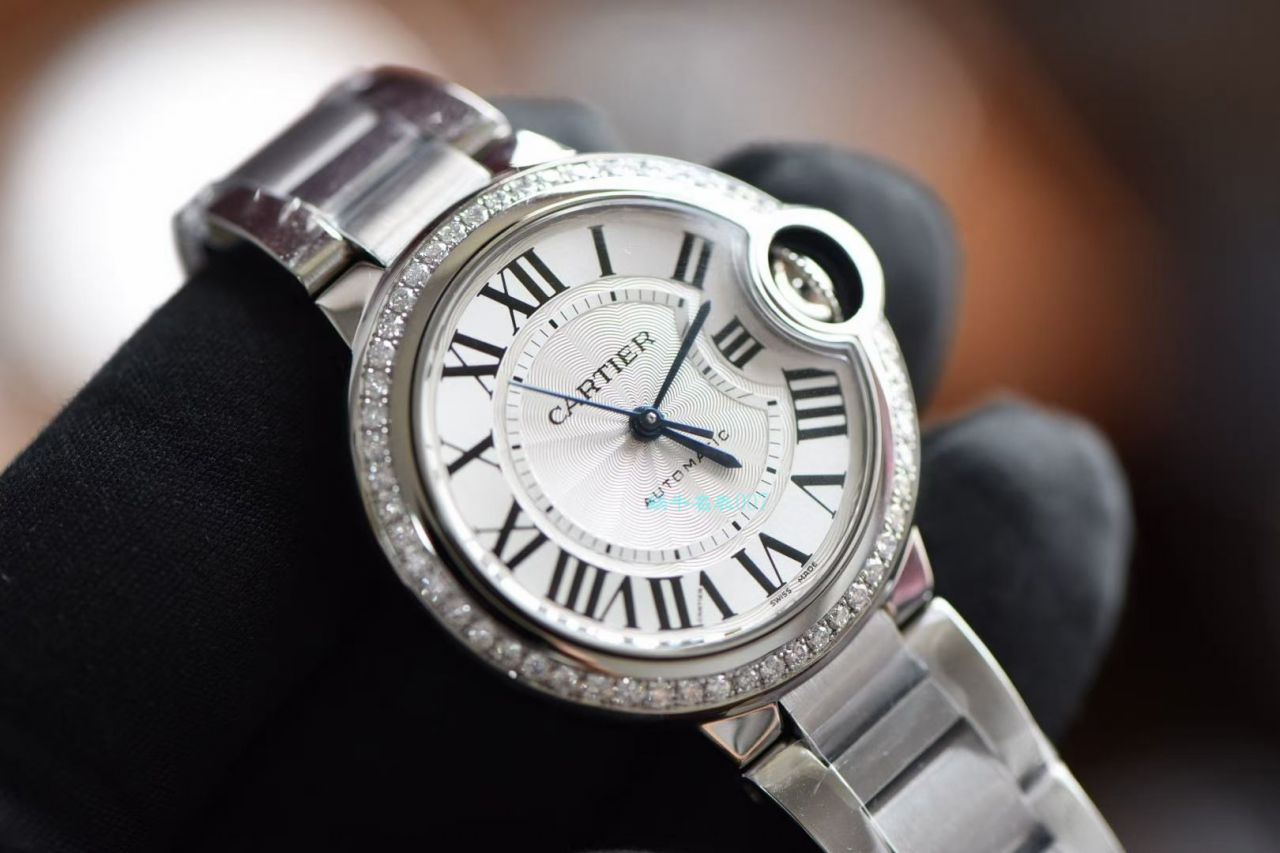   后加工高端定制真钻  卡地亚蓝气球系列33毫米W4BB0016女士腕表   / K301B