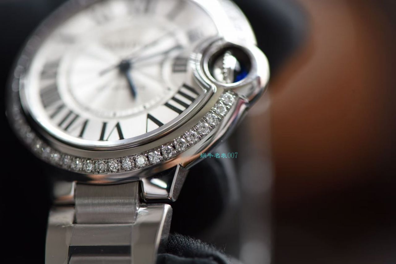   后加工高端定制真钻  卡地亚蓝气球系列33毫米W4BB0016女士腕表   / K301B