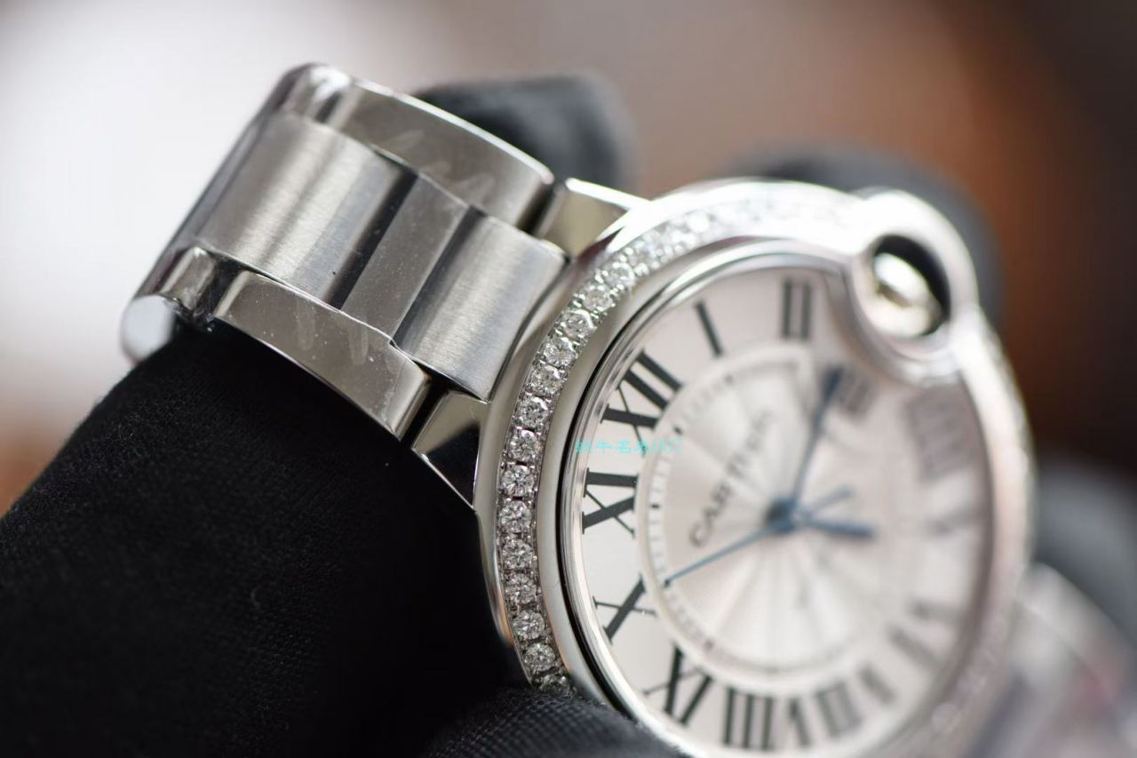   后加工高端定制真钻  卡地亚蓝气球系列33毫米W4BB0016女士腕表   / K301B