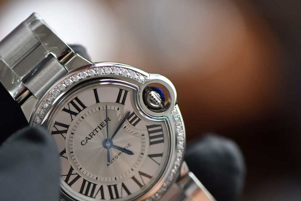   后加工高端定制真钻  卡地亚蓝气球系列33毫米W4BB0016女士腕表   / K301B