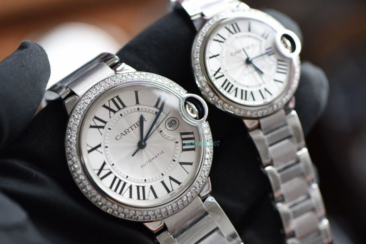   后加工高端定制真钻  卡地亚蓝气球系列33毫米W4BB0016女士腕表   / K301B