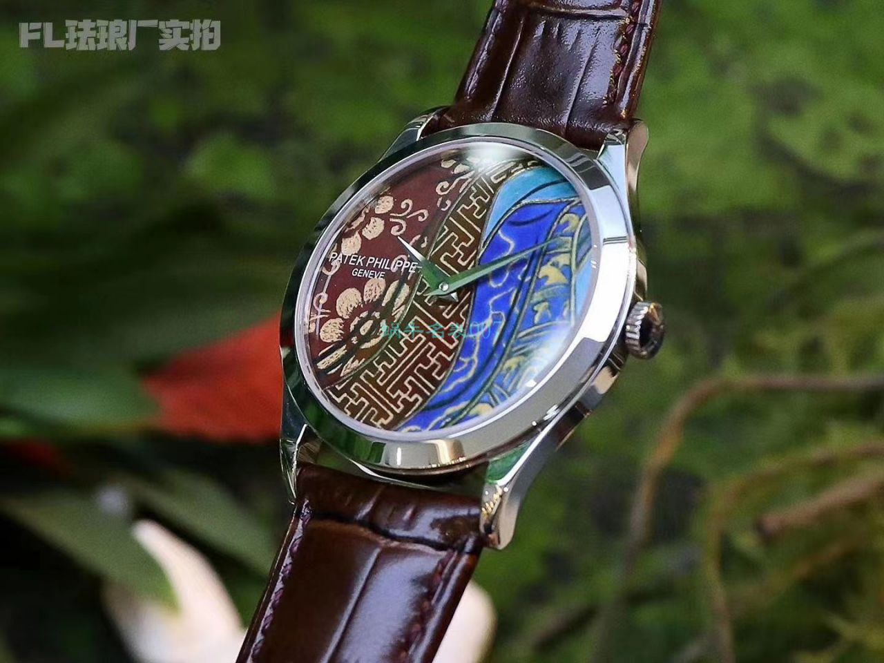 FL厂百达翡丽珍稀工艺珐琅5077P-102《不丹六面织品》，5077P-103《不丹八面织品》腕表 / BD316