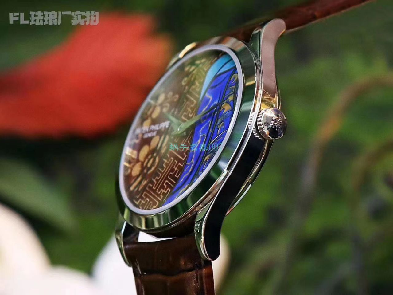 FL厂百达翡丽珍稀工艺珐琅5077P-102《不丹六面织品》，5077P-103《不丹八面织品》腕表 / BD316