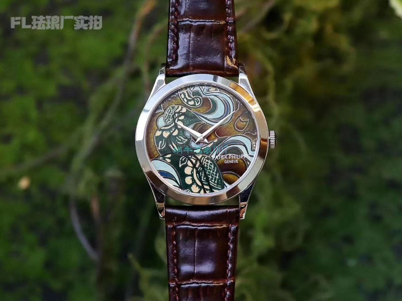 FL厂百达翡丽珍稀工艺珐琅5077P-102《不丹六面织品》，5077P-103《不丹八面织品》腕表 / BD316