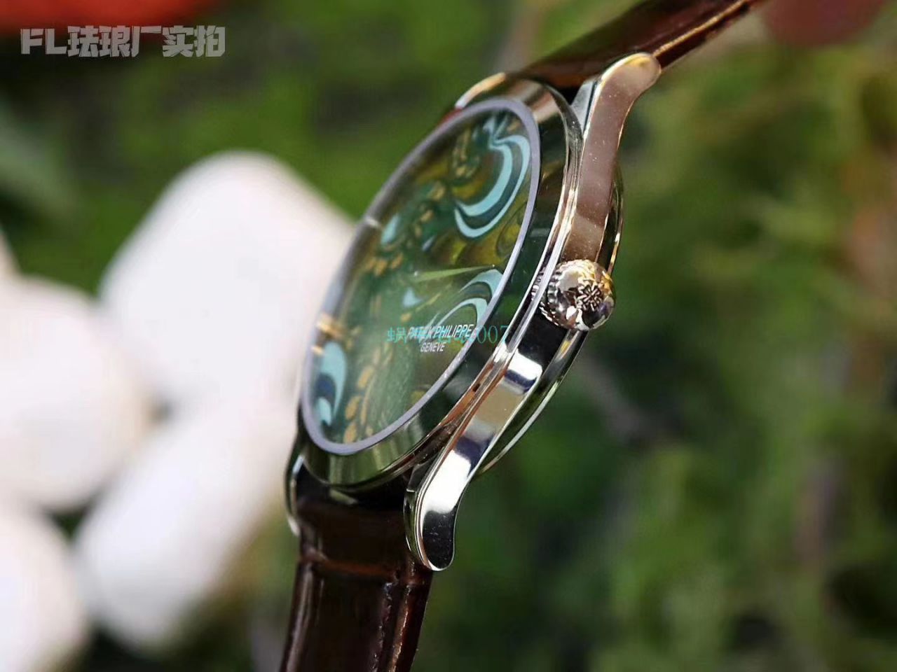 FL厂百达翡丽珍稀工艺珐琅5077P-102《不丹六面织品》，5077P-103《不丹八面织品》腕表 / BD316