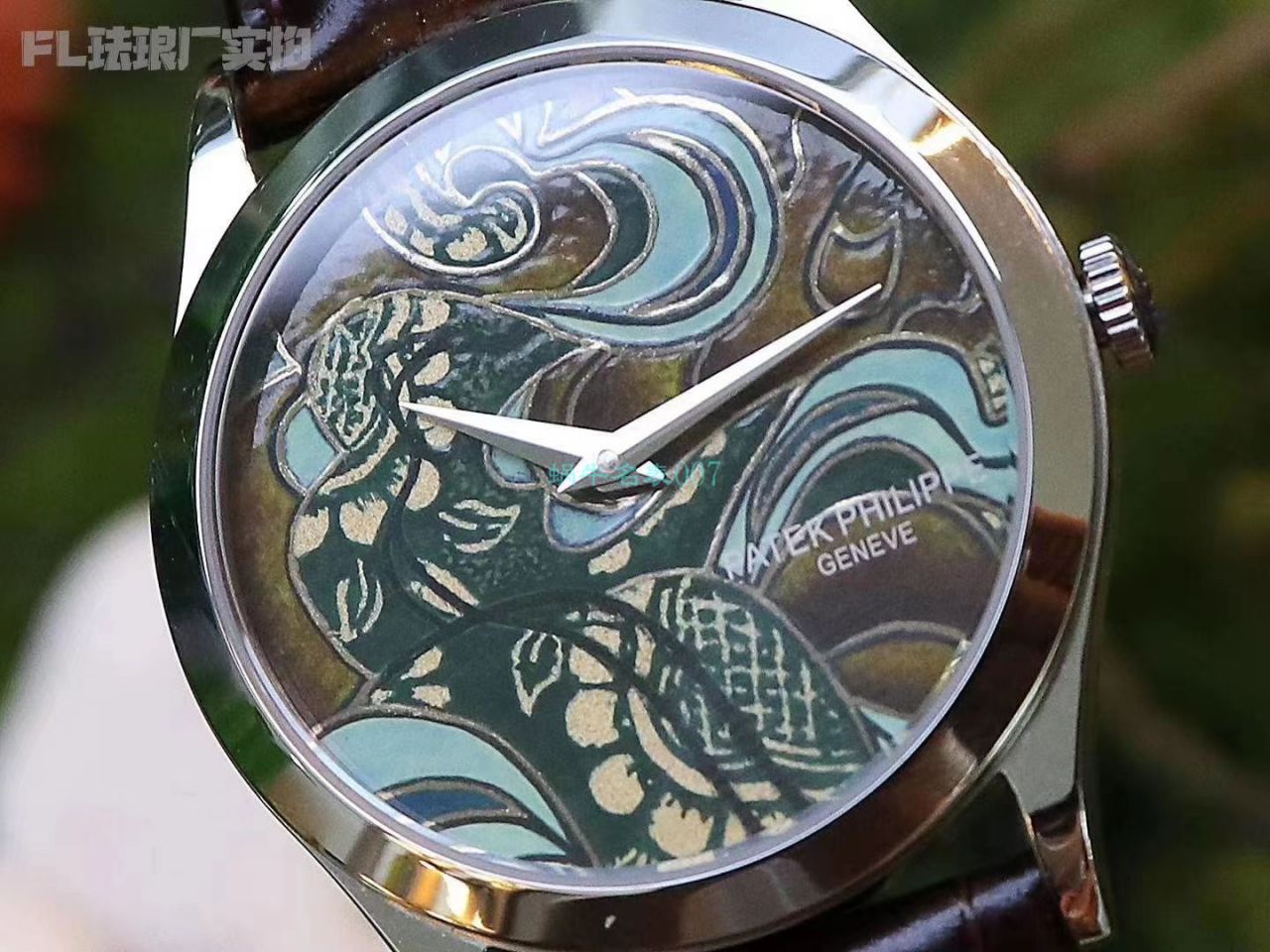 FL厂百达翡丽珍稀工艺珐琅5077P-102《不丹六面织品》，5077P-103《不丹八面织品》腕表 / BD316