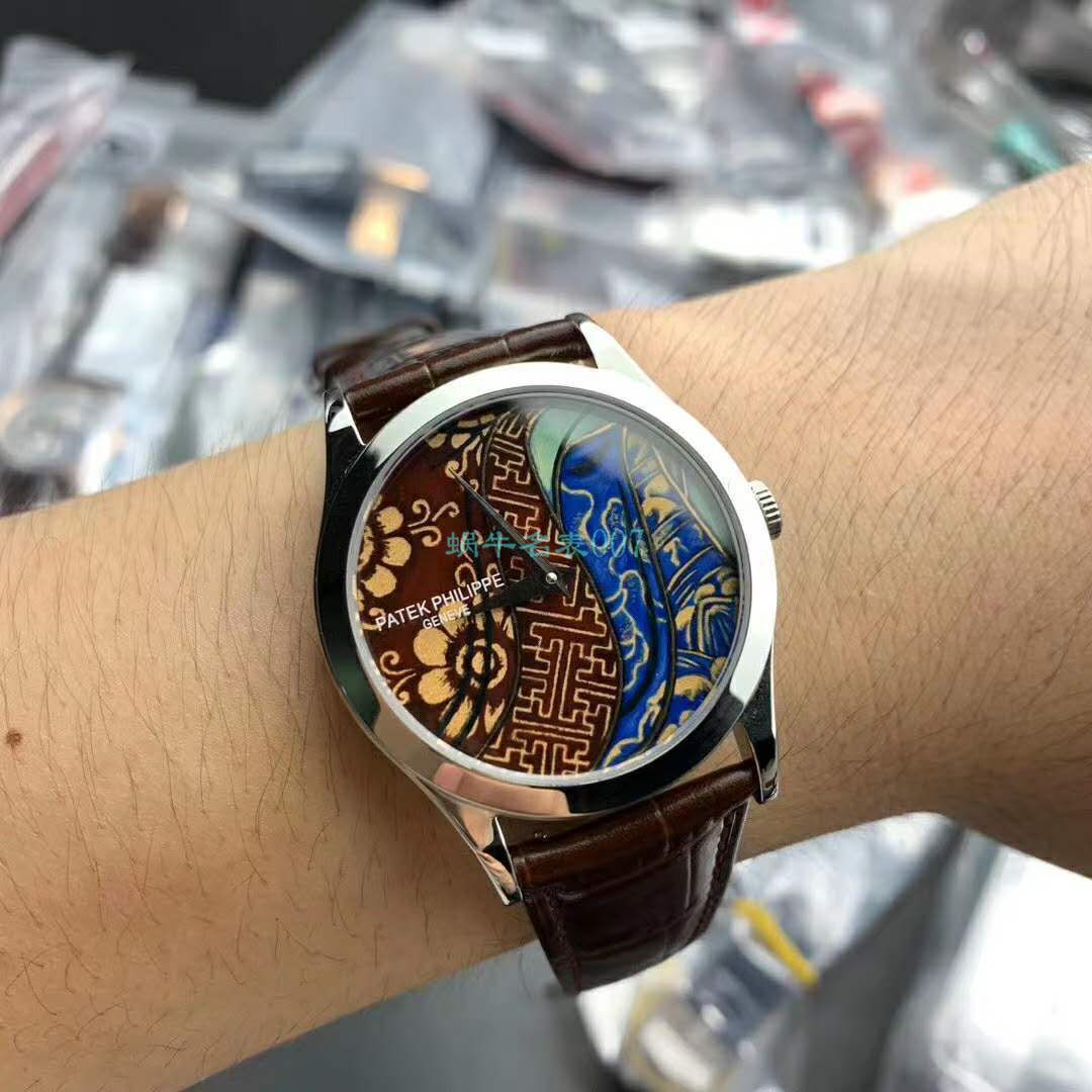 FL厂百达翡丽珍稀工艺珐琅5077P-102《不丹六面织品》，5077P-103《不丹八面织品》腕表 / BD316