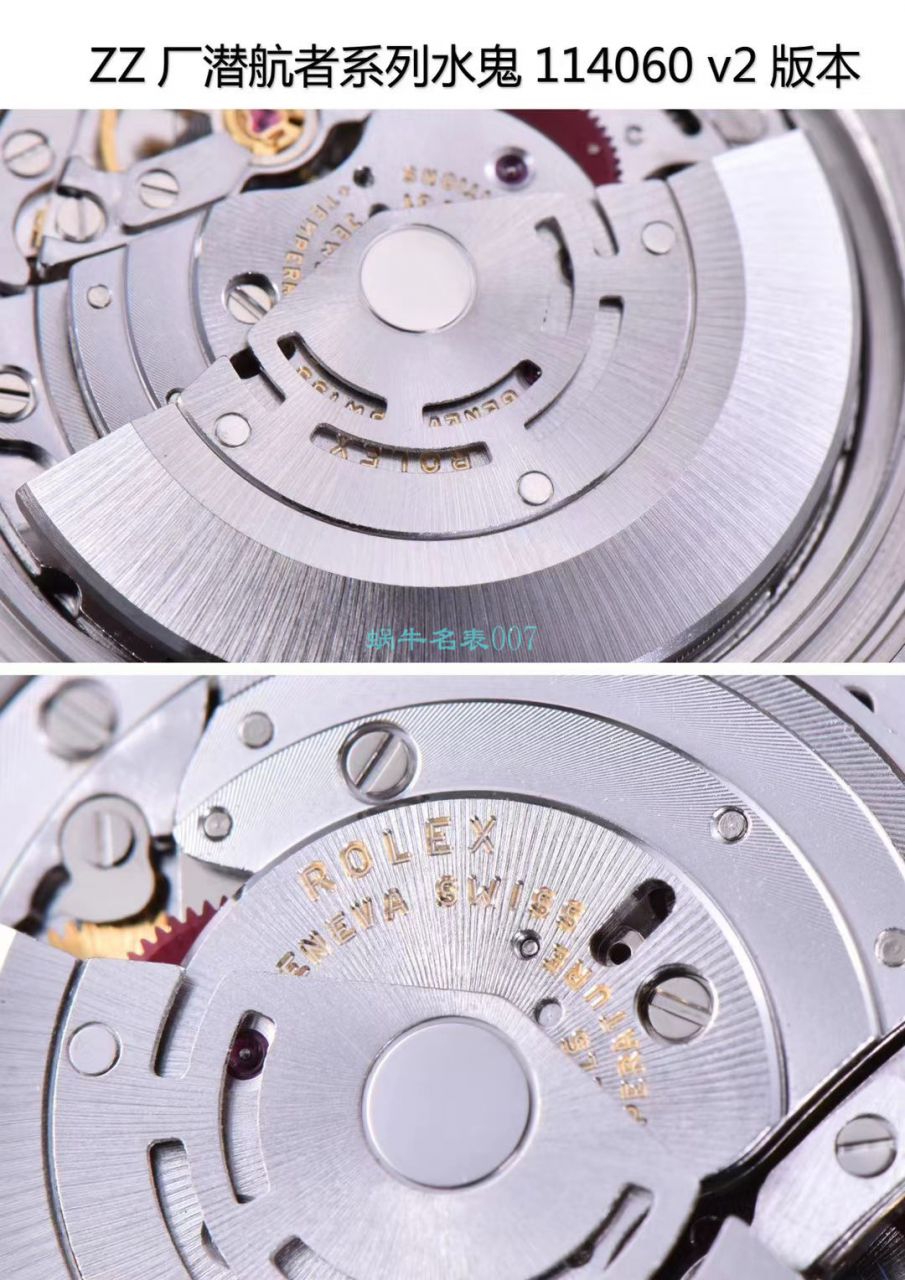 ZZ厂劳力士潜航者型无日历黑水鬼114060-97200 黑盘腕表 / R631