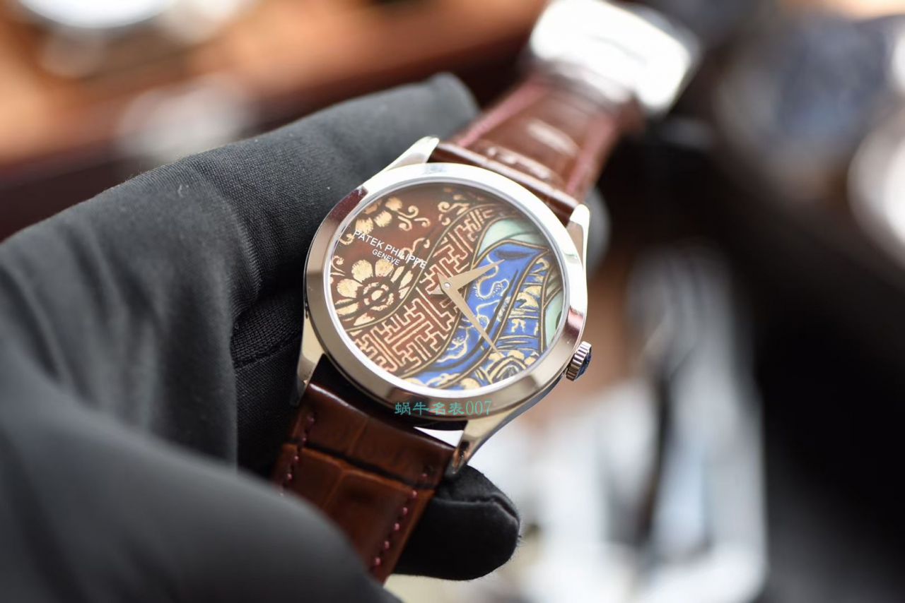 FL厂百达翡丽珍稀工艺珐琅5077P-102《不丹六面织品》，5077P-103《不丹八面织品》腕表 / BD316