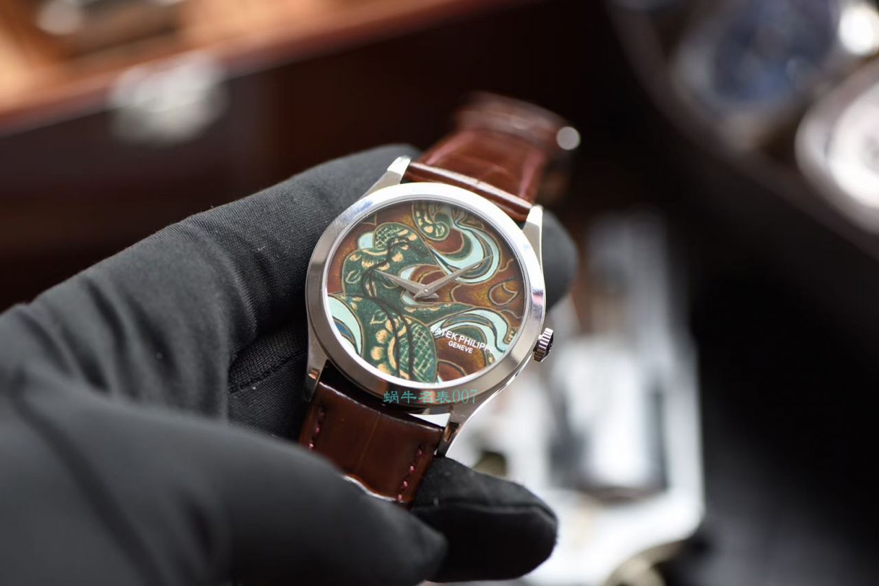 FL厂百达翡丽手表珍稀工艺珐琅5077P-102不丹六面织品 / BD319