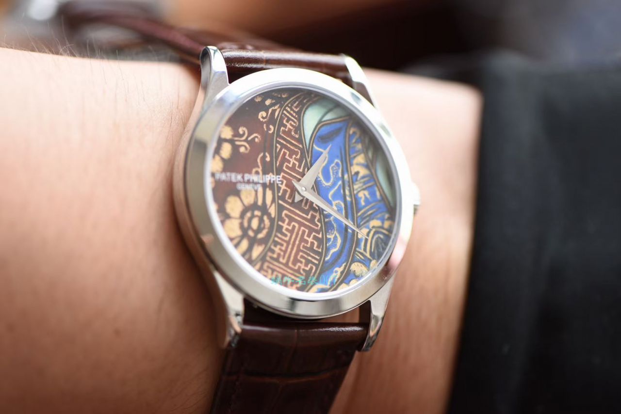 FL厂百达翡丽手表珍稀工艺珐琅5077P-102不丹六面织品 / BD319