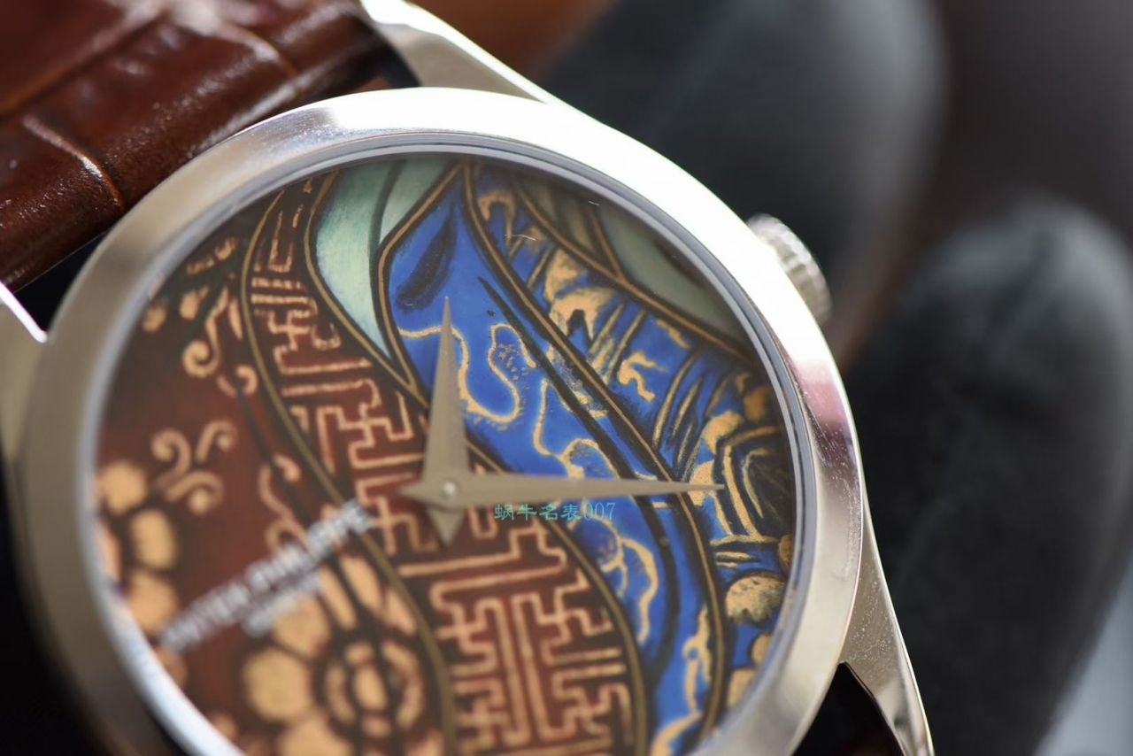 FL厂百达翡丽珍稀工艺系列珐琅面5077P-103不丹八面织品腕表 / BD318