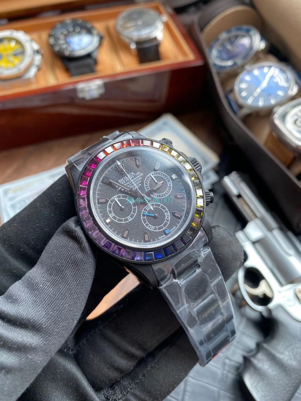 TW厂Blacken改装劳力士迪通拿碳黑钢皇副本手表 / R650
