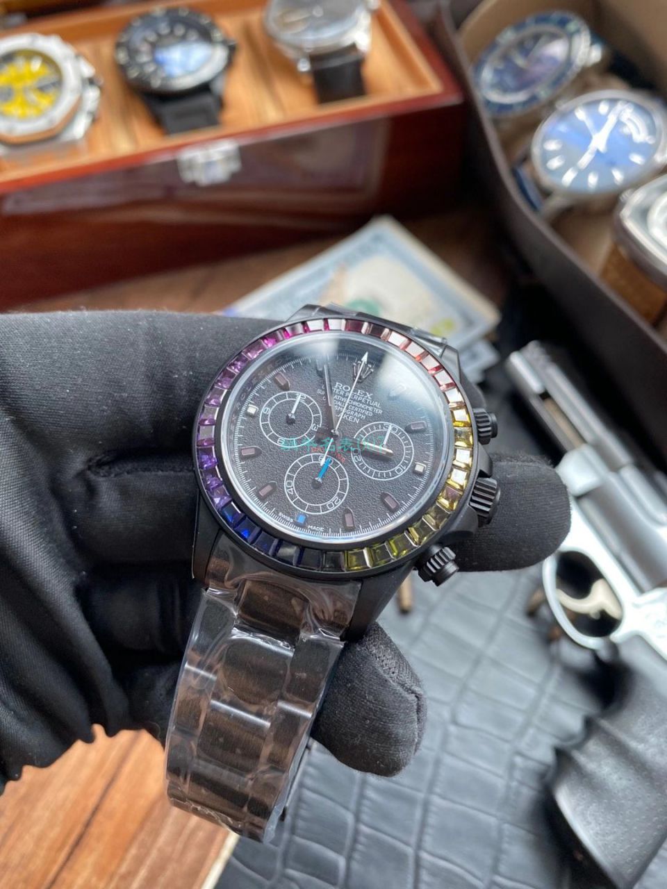 TW厂Blacken改装劳力士迪通拿碳黑钢皇副本手表 / R650