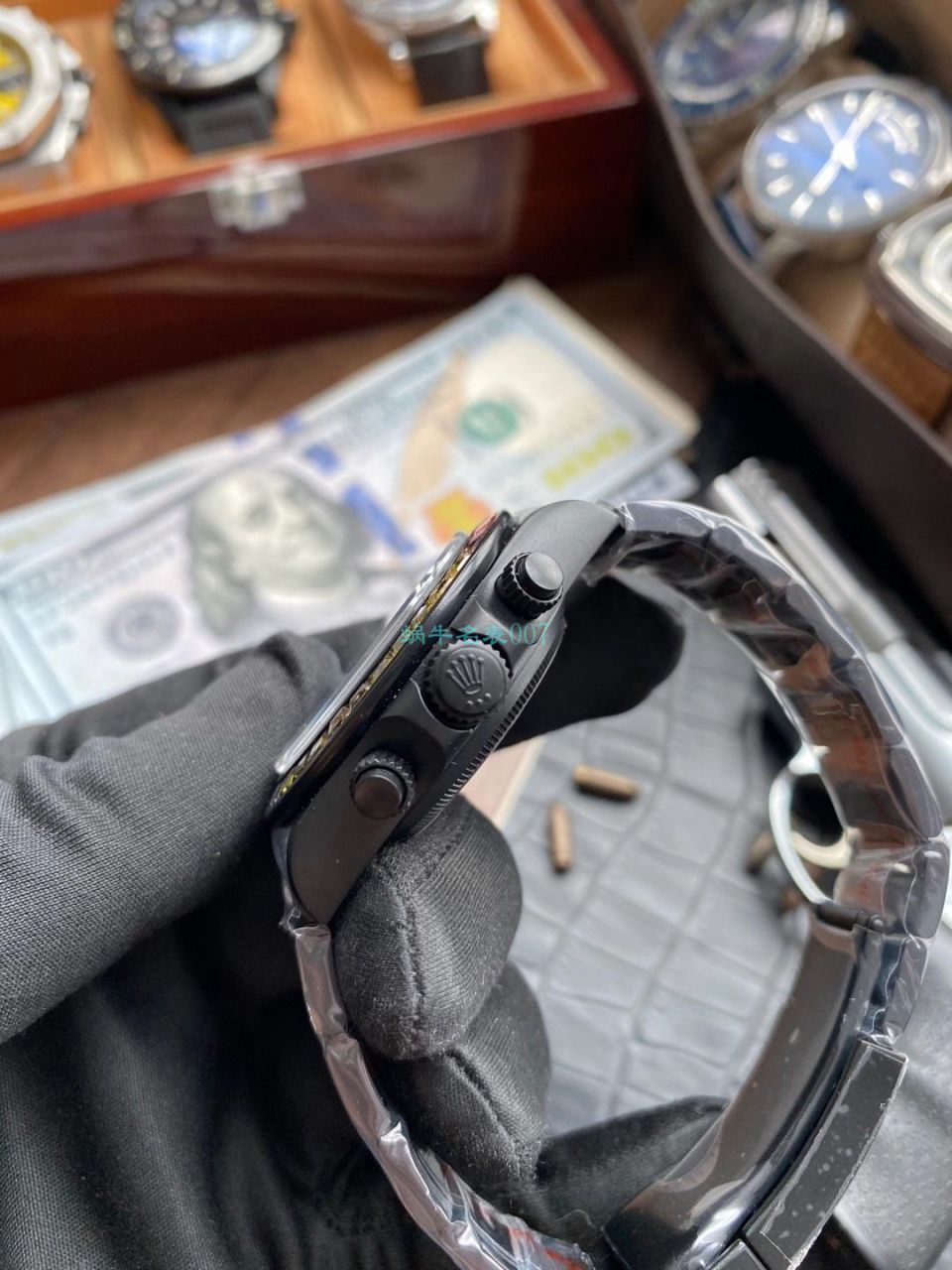 TW厂Blacken改装劳力士迪通拿碳黑钢皇副本手表 / R650