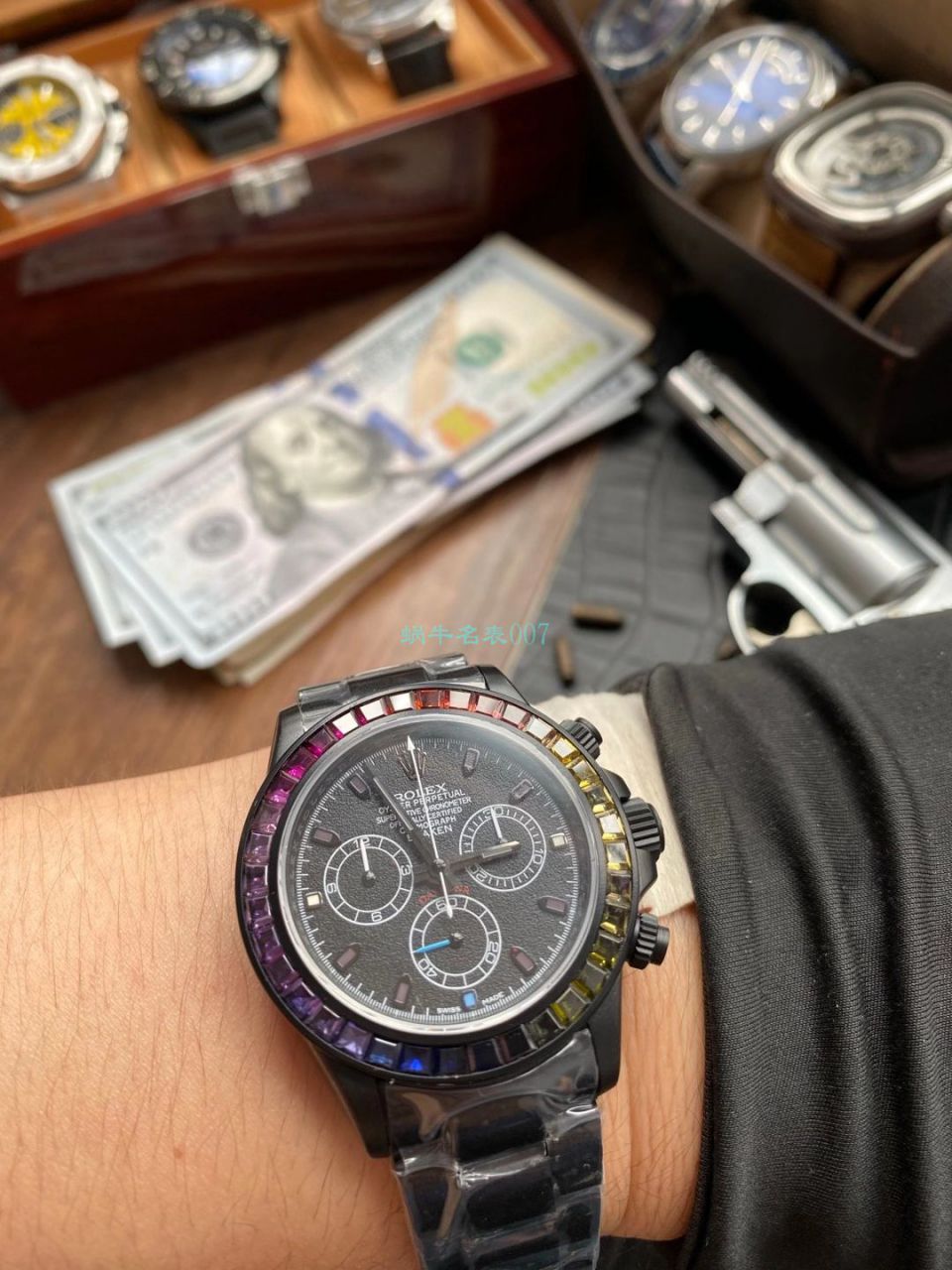 TW厂Blacken改装劳力士迪通拿碳黑钢皇副本手表 / R650