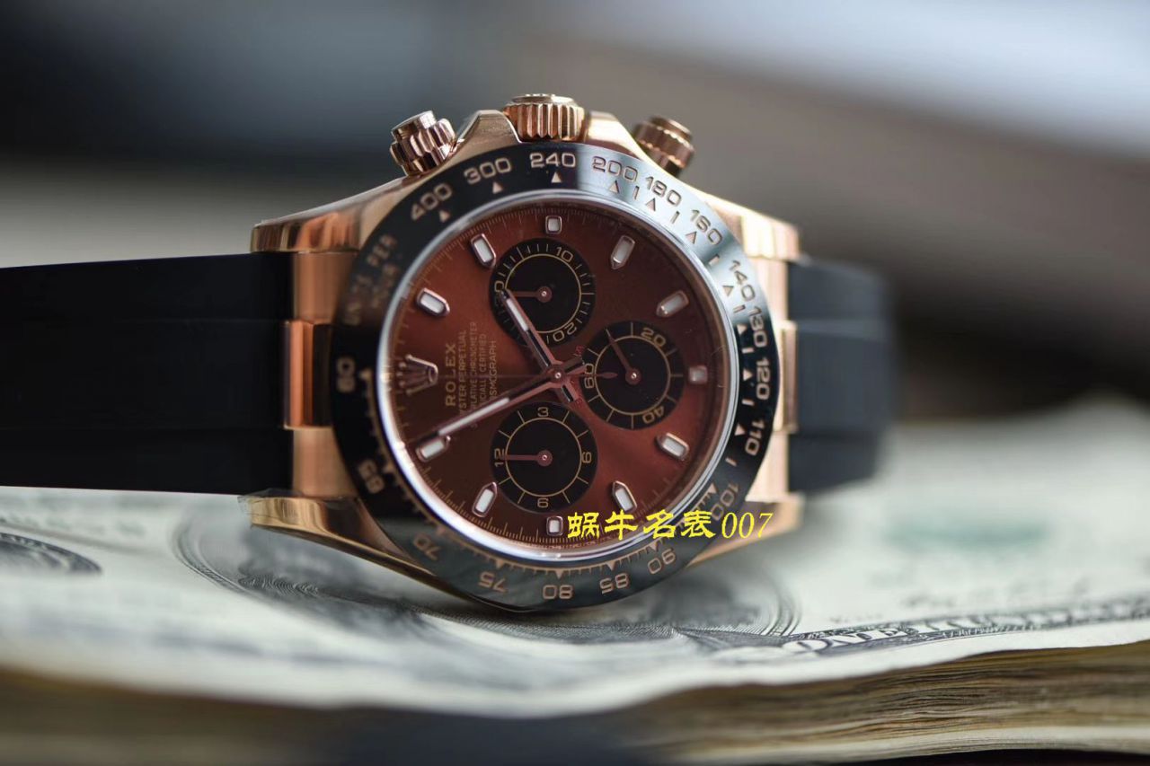 视频评测N厂劳力士4130迪通拿咖啡猫m116515ln-0041腕表 / R663