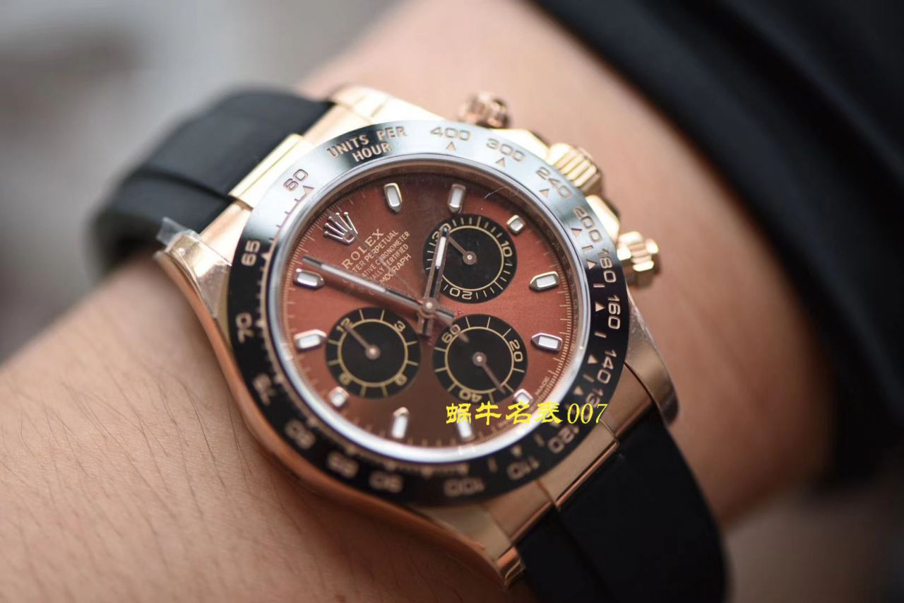 视频评测N厂劳力士4130迪通拿咖啡猫m116515ln-0041腕表 / R663
