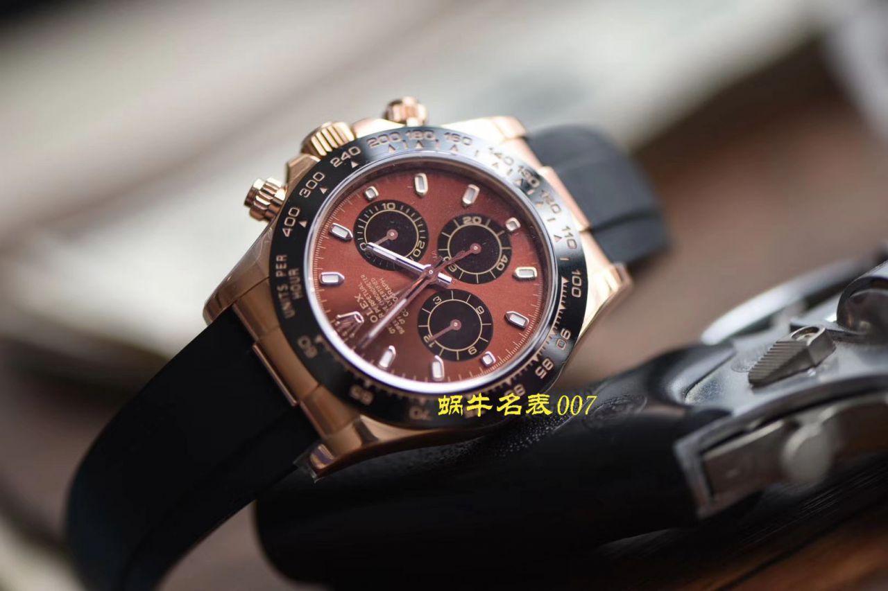 视频评测N厂劳力士4130迪通拿咖啡猫m116515ln-0041腕表 / R663