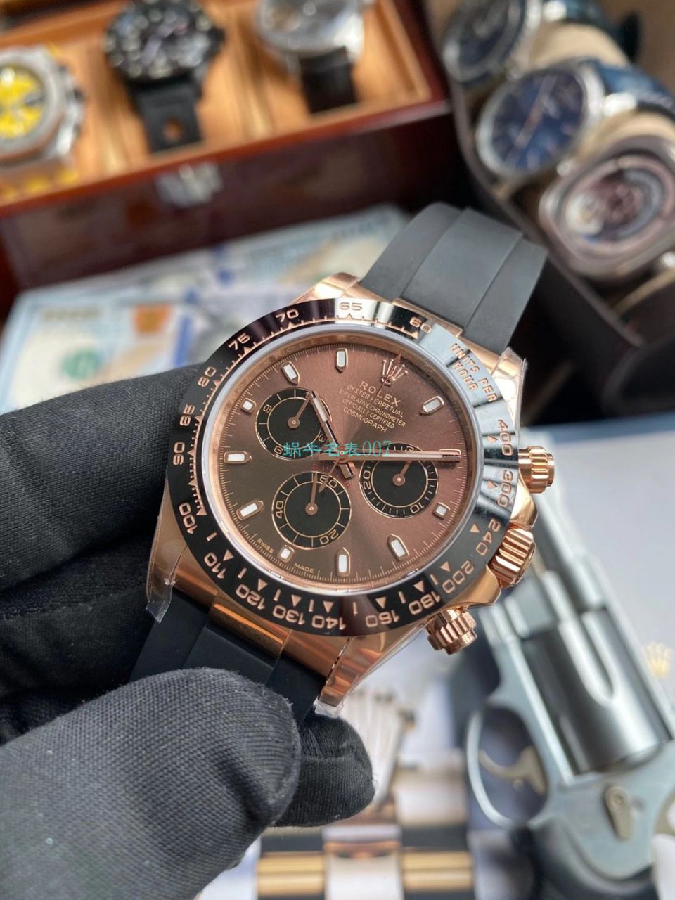 视频评测N厂劳力士4130迪通拿咖啡猫m116515ln-0041腕表 / R663