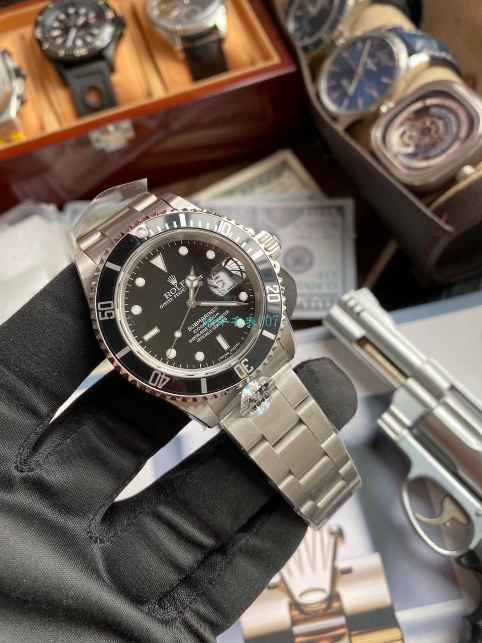 AR厂劳力士ROLEX复古黑水鬼SUB 16610 / R666