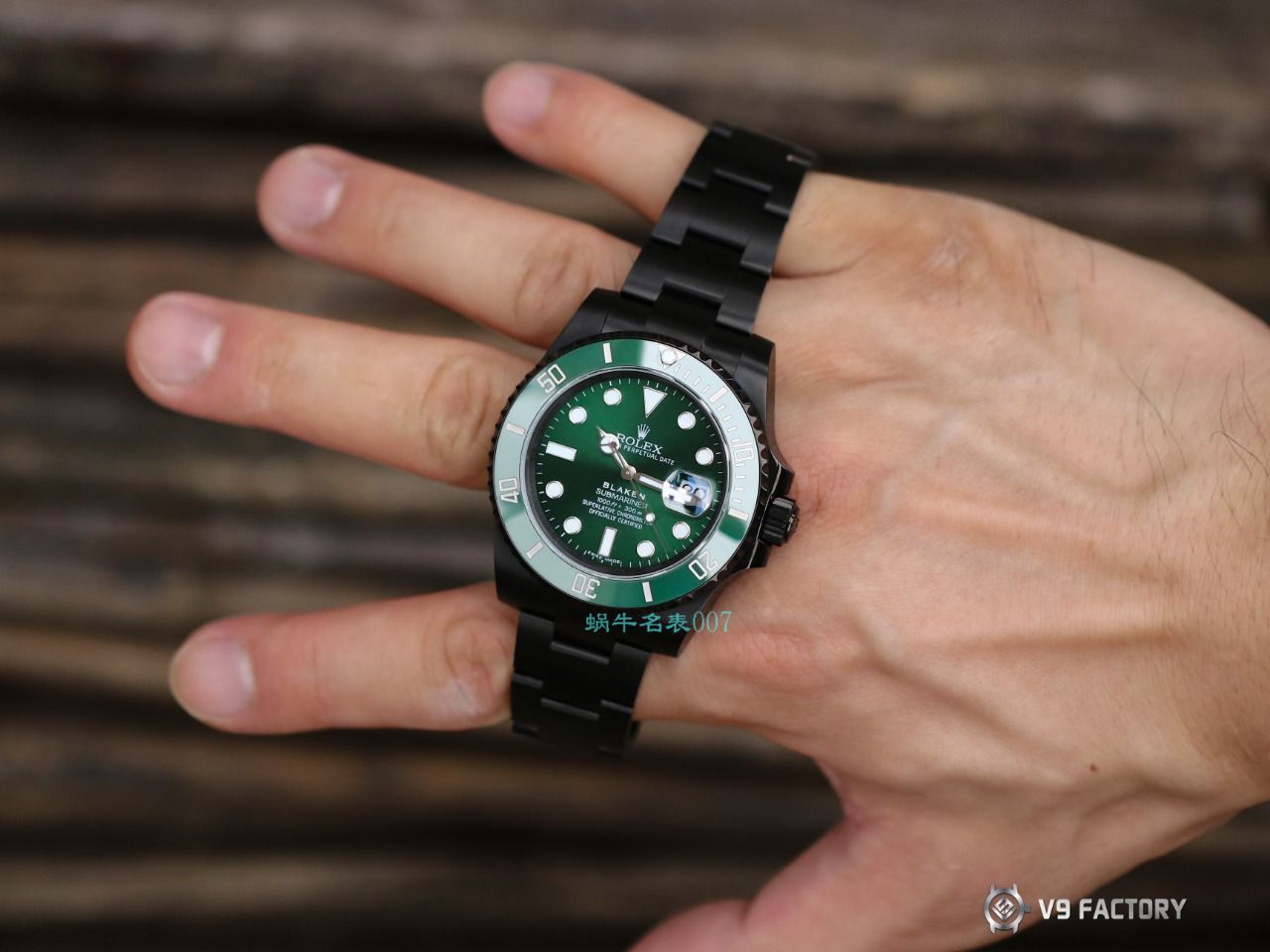 V9厂劳力士水鬼BLAKEN  SUBMARINER  DATE LV官方同款曜黑改装版 / R670
