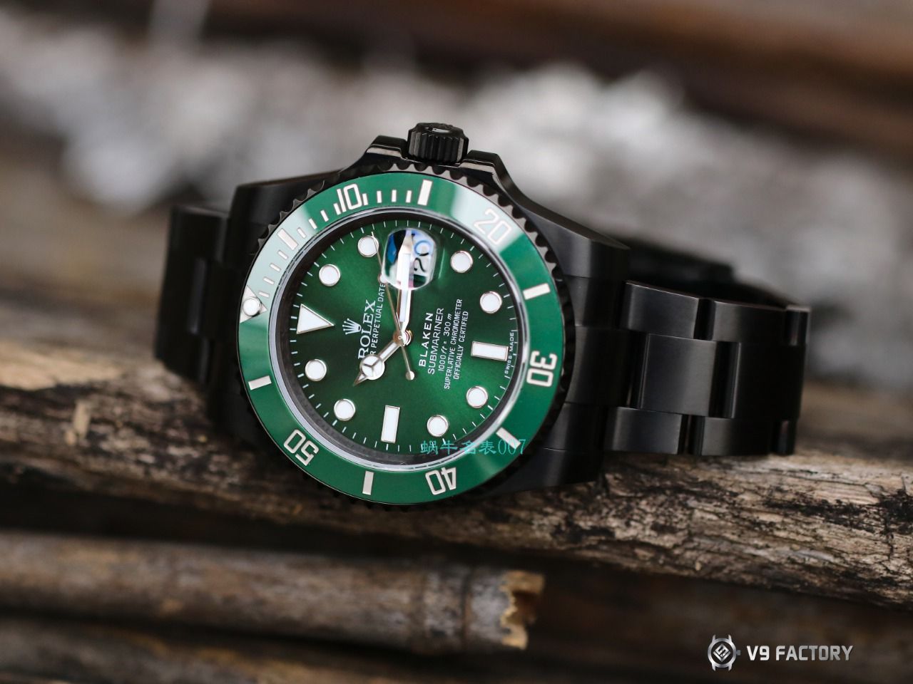 V9厂劳力士水鬼BLAKEN  SUBMARINER  DATE LV官方同款曜黑改装版 / R670