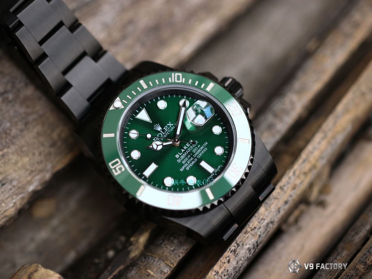 V9厂劳力士水鬼BLAKEN  SUBMARINER  DATE LV官方同款曜黑改装版 / R670