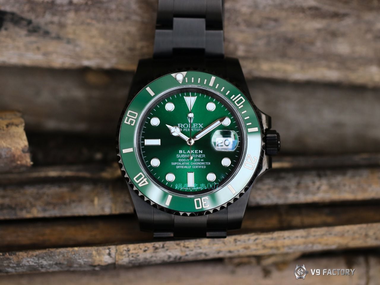 V9厂劳力士水鬼BLAKEN  SUBMARINER  DATE LV官方同款曜黑改装版 / R670