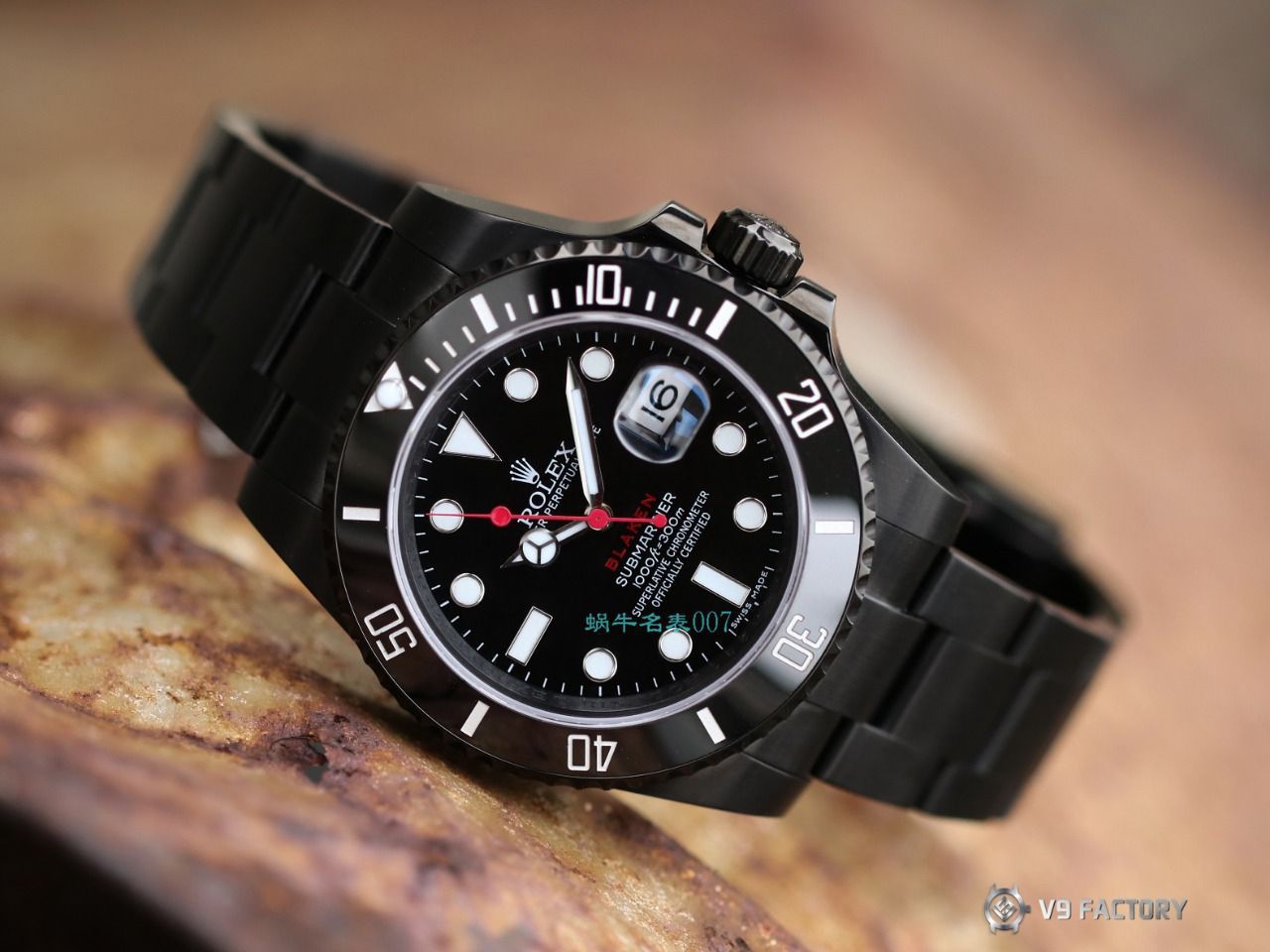 V9厂劳力士水鬼BLAKEN  SUBMARINER  DATE LV官方同款曜黑改装版 / R670