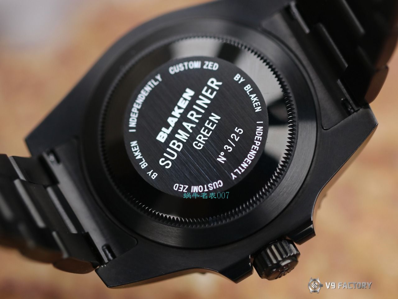 V9厂劳力士水鬼BLAKEN  SUBMARINER  DATE LV官方同款曜黑改装版 / R670