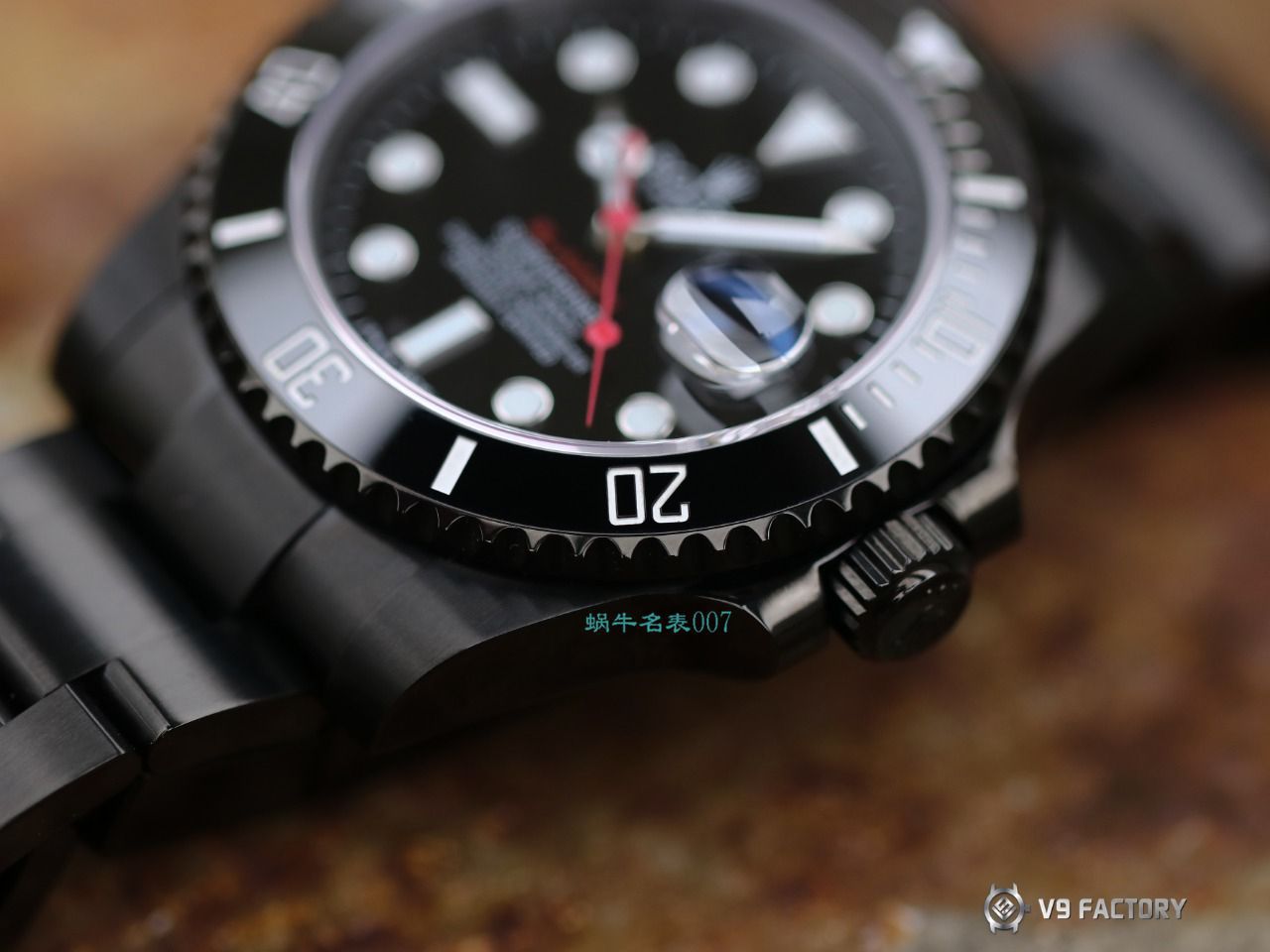 V9厂劳力士水鬼BLAKEN  SUBMARINER  DATE LV官方同款曜黑改装版 / R670