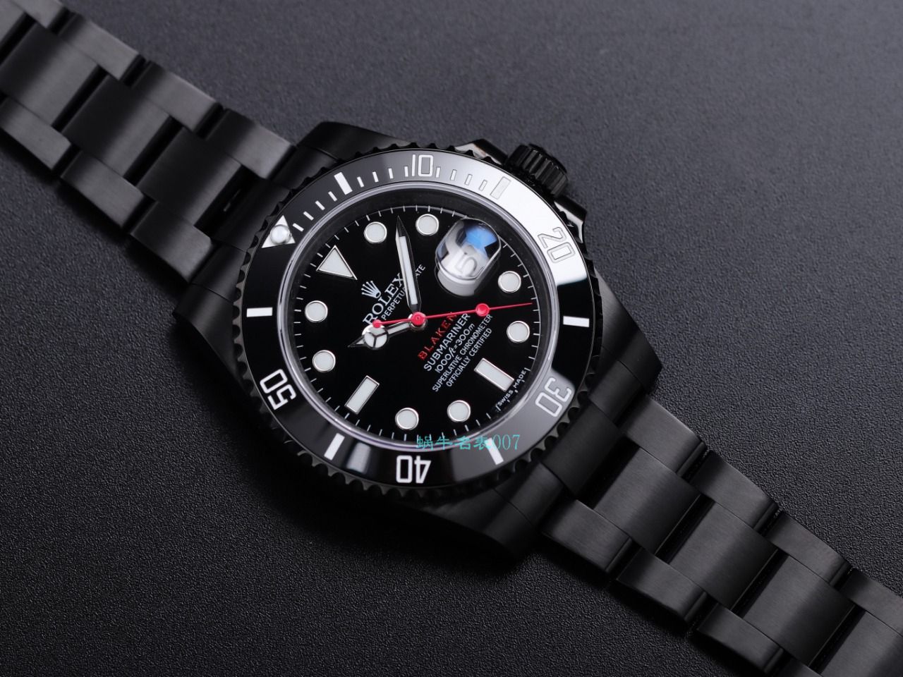 V9厂劳力士水鬼BLAKEN  SUBMARINER  DATE LV官方同款曜黑改装版 / R670
